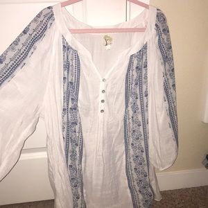 Fog and Flower button shirt